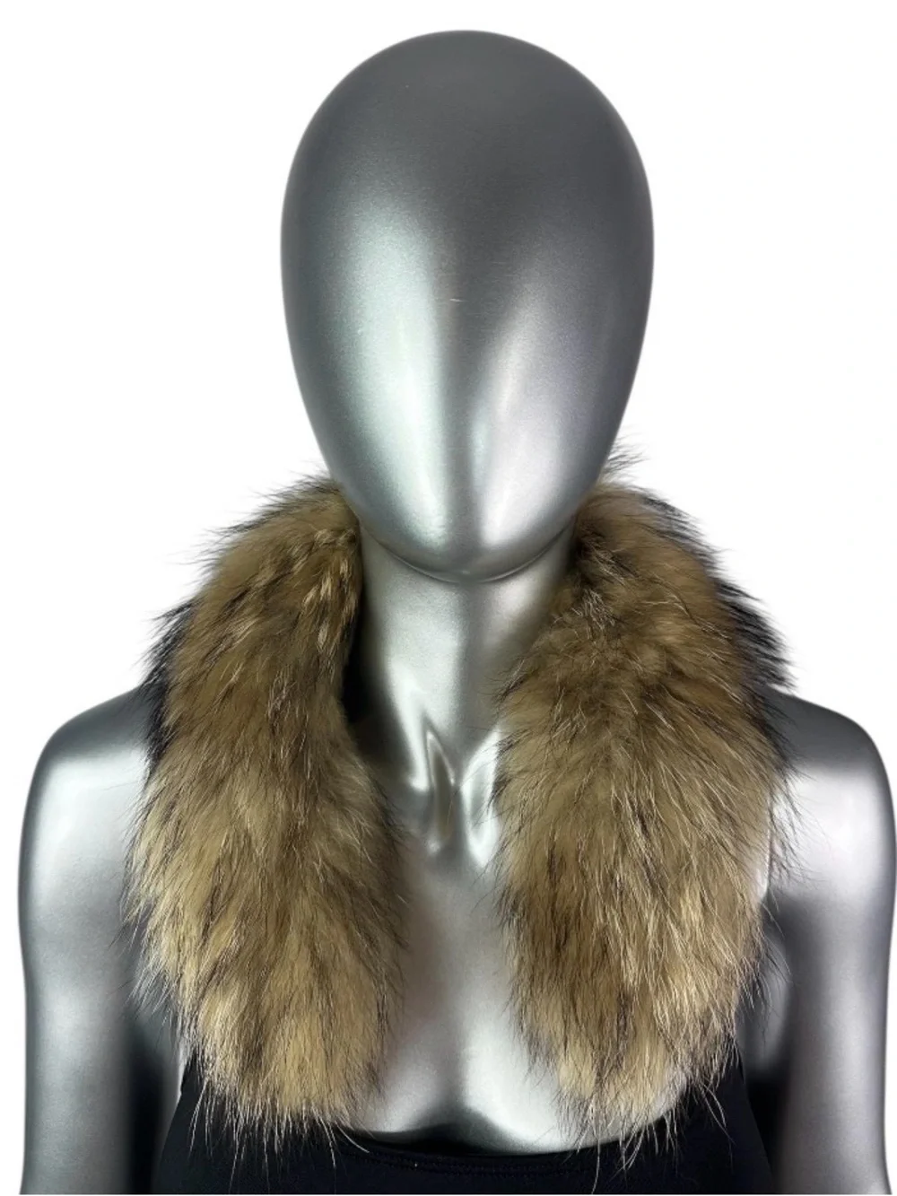 FINN RACCOON Collar, 22”, Certified Vintage Fur